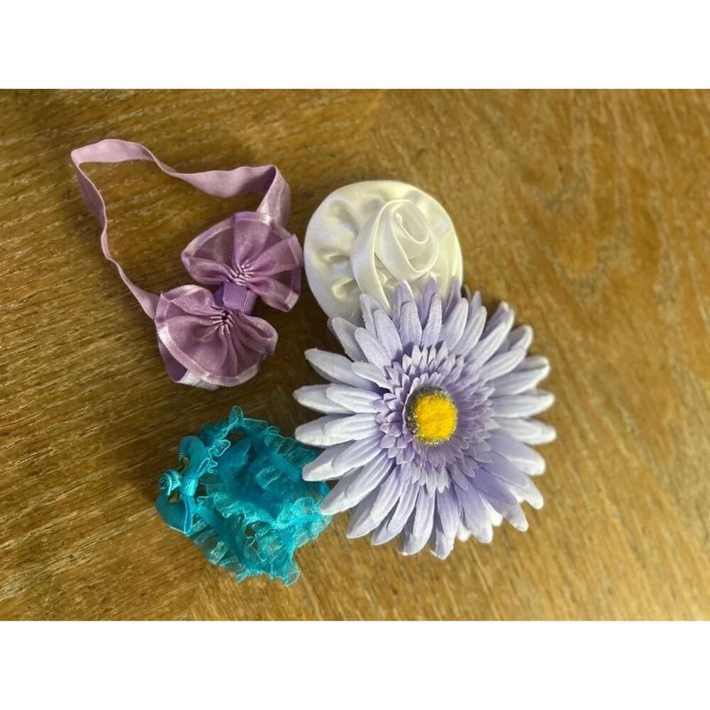 Baby girl head band and clips assortment